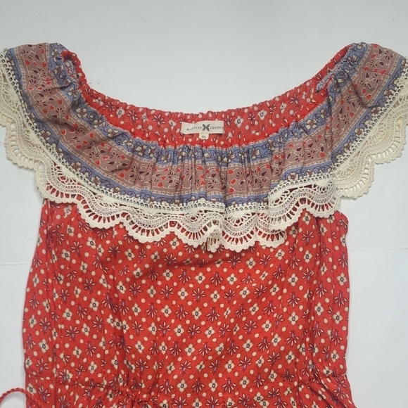 Nightcap Clothing Red Floral Boho Samba Dress - Picture 3 of 11